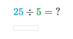 25 ÷ 5